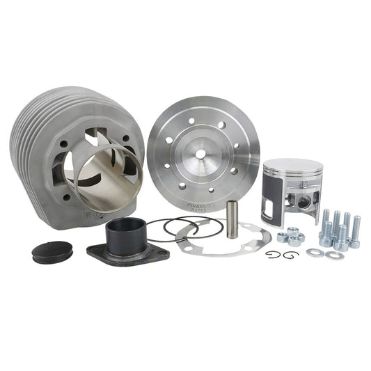 Gruppo Termico 177cc Magny Cours EP Evo3 candela centrale con raccordo scarico Vespa PX / PINASCO